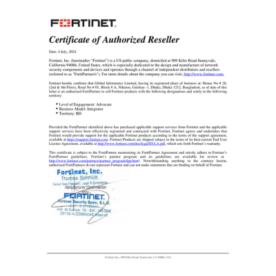 FORTINET Authorized Distributor for Bangladesh